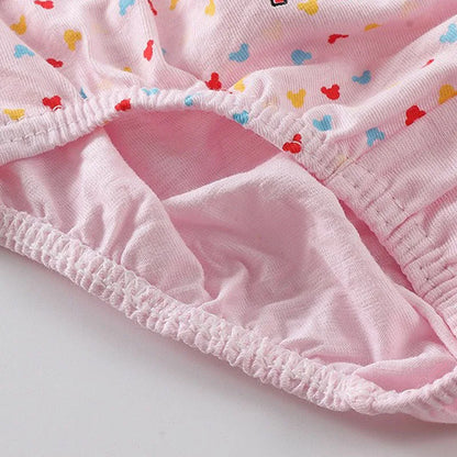 5 Packs/Box Mickey Cartoon Soft Cotton Underwear
