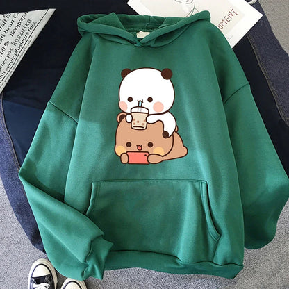 Bubu And Dudu Tea Long Sleeve Sweater