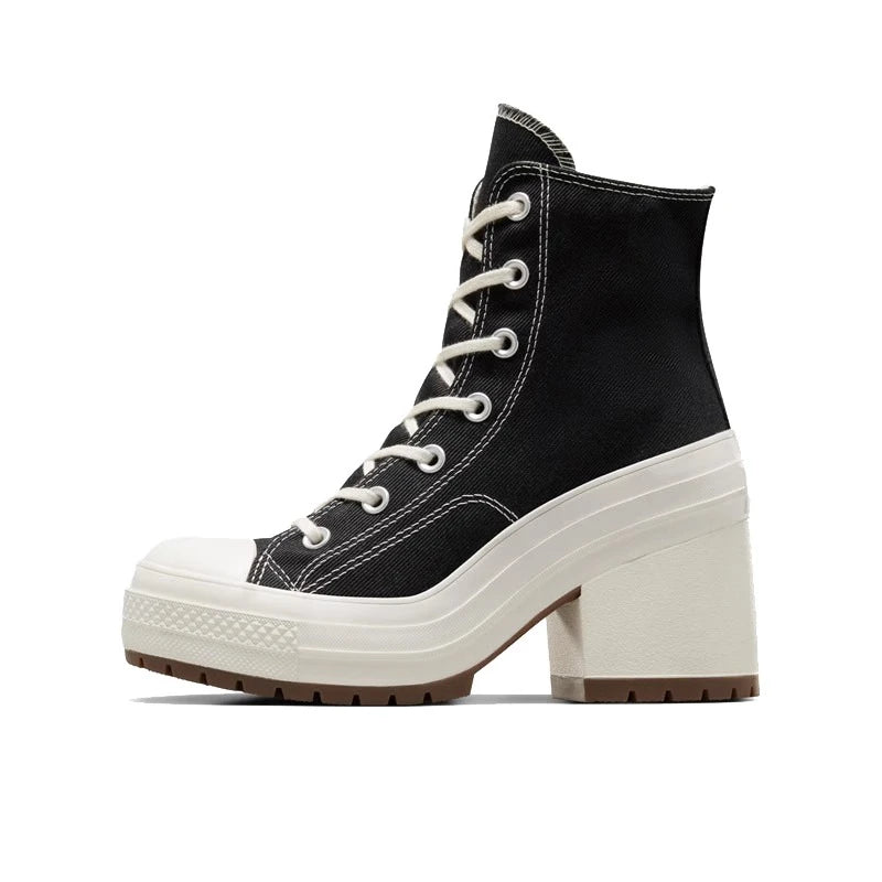 High-heel Shoes Classic High Top Canvas Sneakers