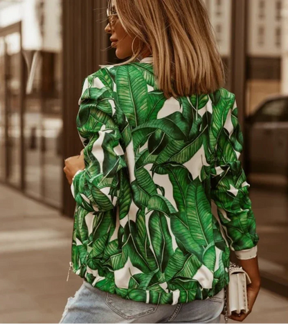 Casual Floral Slim Office Jackets