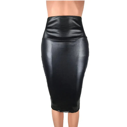 Leather Sexy Bodycon Pencil Sexy Skirts