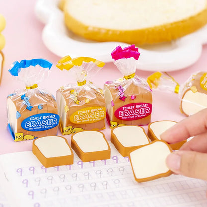Creative Toast Bread Eraser Student Creative Stationery