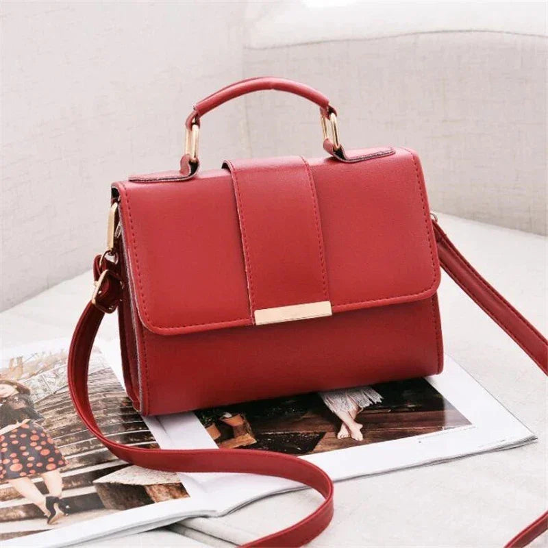 PU Leather Small Flap Crossbody  Bag