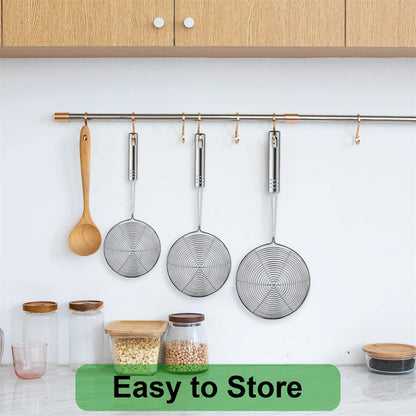 Stainless Steel Fine Mesh Skimmer Spoon