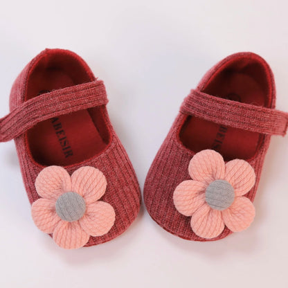Cute Flower Mary Jane Flat Shoes