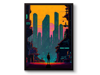 Japanese Tokyo Teahouse Cartoon Canvas Print