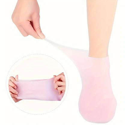 2 Pack Moisturizing Silicone Gel Socks