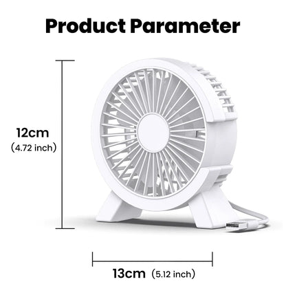 Mini USB Rechargeable Table Fan Portable USB