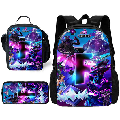Child Backpack with Lunch Bags Pencil Bags School Bags