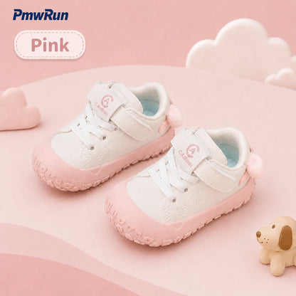 Cute Sport PU Leather Waterproof Running Footwear Toddler Sneakers