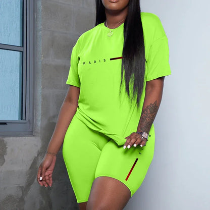 Tracksuit Casual O-Neck Short Sleeve Sports T-Shirts