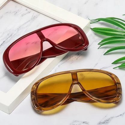 Oversized Large Frame Cat Eye Sunglasses