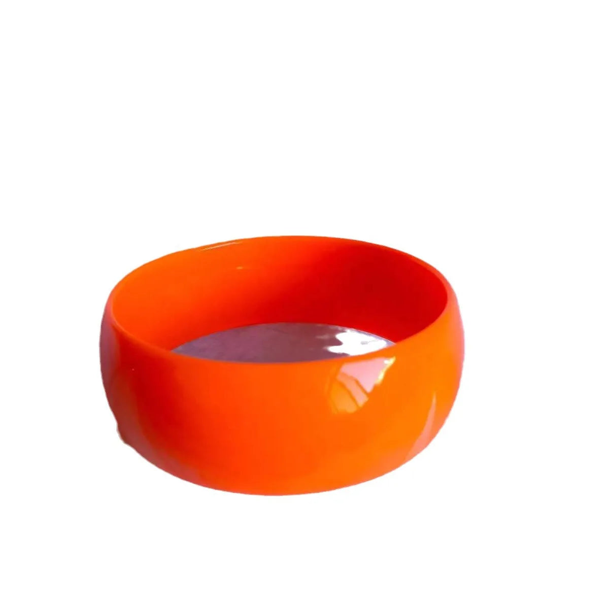 Colorful Candy Acrylic Wide Face Bangle Bright and Exaggerated Resin Bracelet