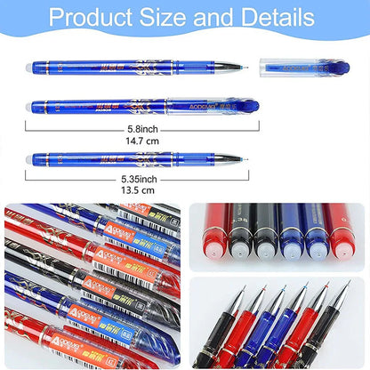 12Pcs/23Pcs/34Pcs/60Pcs Erasable Gel Pen Set