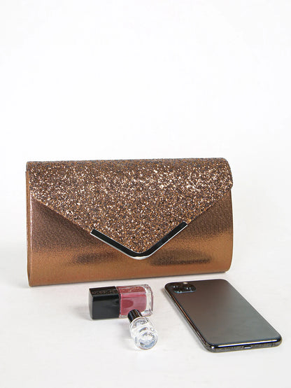 Prom Sequin Clutch Purse chain Shoulder Cross Body Bag