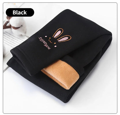 Autumn Winter Leggings Thick Warm Cute Rabbit Pants 2-8Years