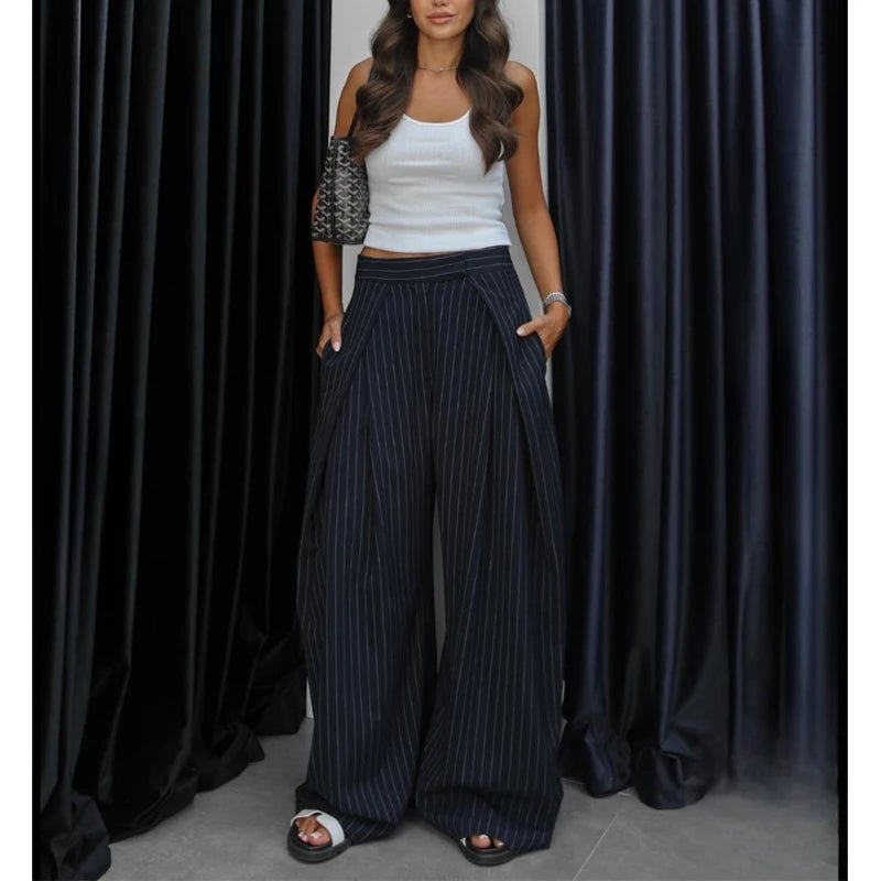 Black Baggy Wide Leg Pants