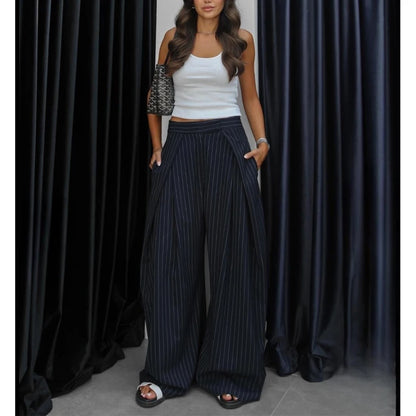 Black Baggy Wide Leg Pants