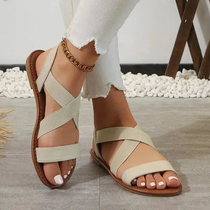 Flat Roman non-slip rubber sandals