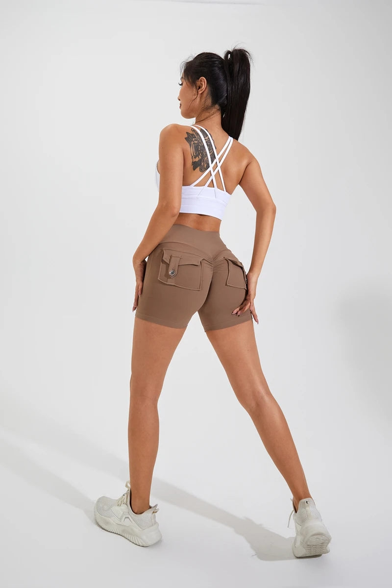 Scrunched Butt Gym High Wais Sexy Sports Shorts