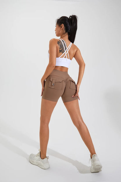 Scrunched Butt Gym High Wais Sexy Sports Shorts
