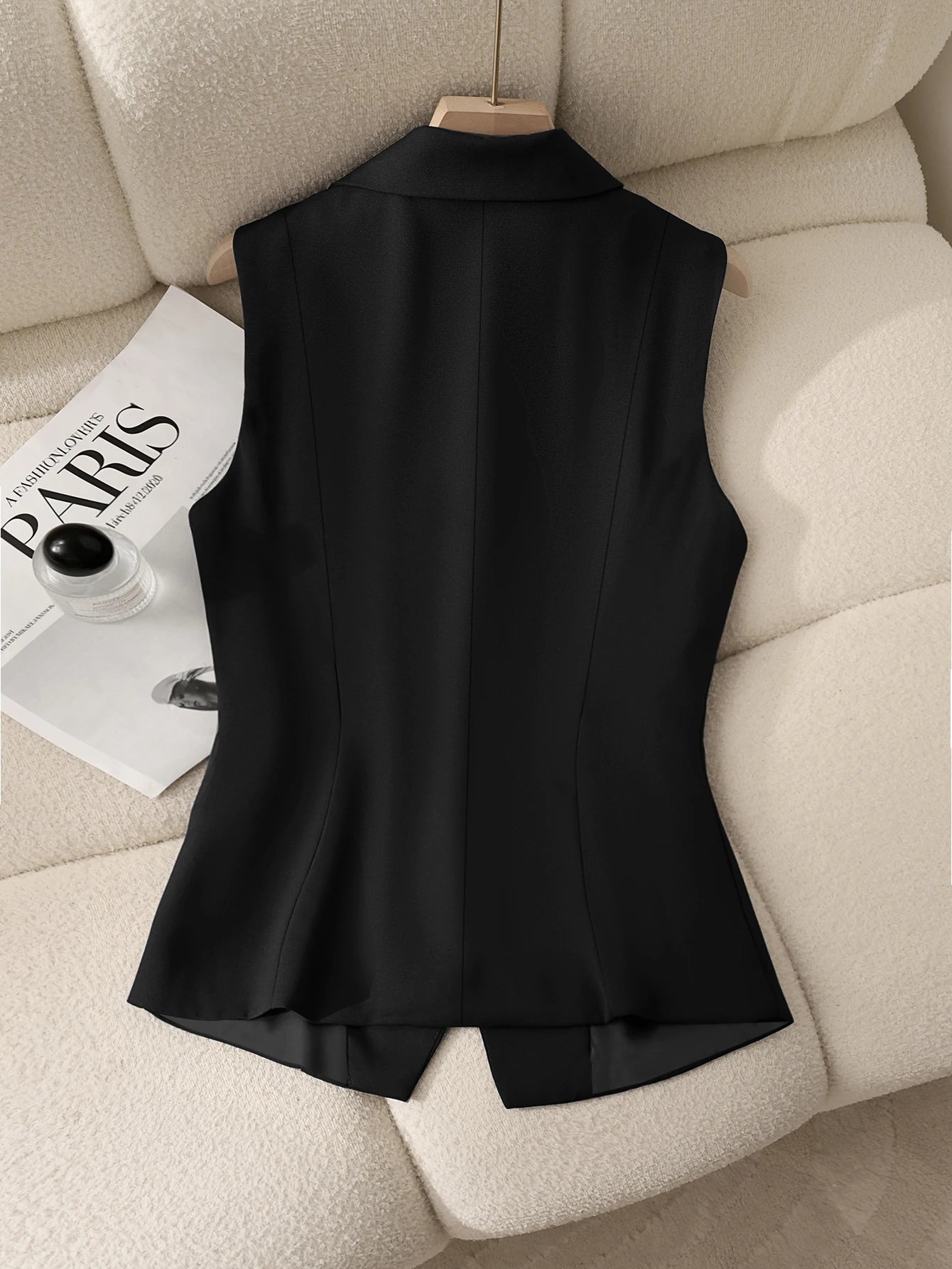 Suit Vest Formal Waistcoat Slim Fit Sleeveless Blazer Jacket