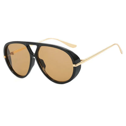 Y2k Large Frame Double Beam Sunglasses