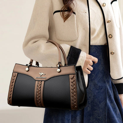 Luxury Multi Layered High Quality Soft Leather Messenger Bag