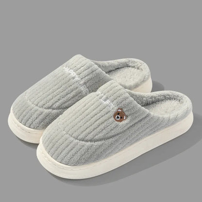 Anti Slip Thick Soled Cotton Slippers