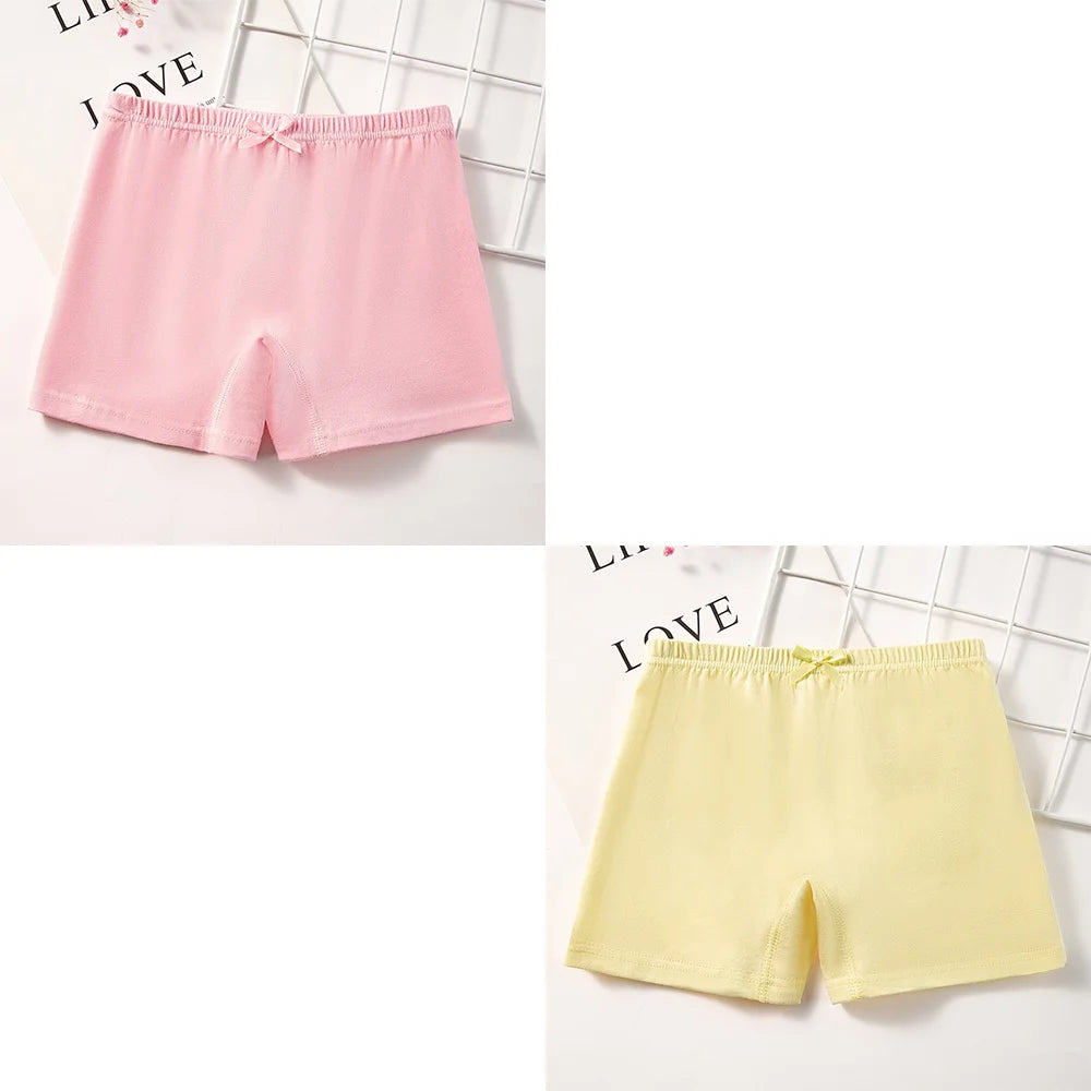 1/2 Pcs Kids Girls Panties Cotton Breathable Safety Pants