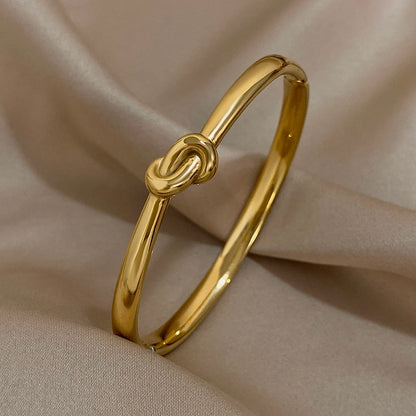 Unisex Gold Cuff Waterproof Bracelet