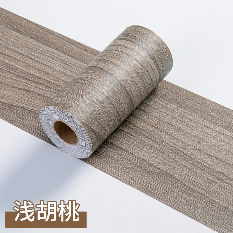 1 Roll Thickened Imitation Wood Grain Skirting