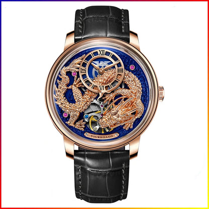 Golden Dragon Dial Mechanical Sapphire Waterproof Automatic Mechanical Watch
