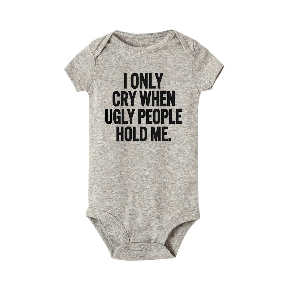 Funny Baby Bodysuits Jumpsuit Toddler Unisex Outfits