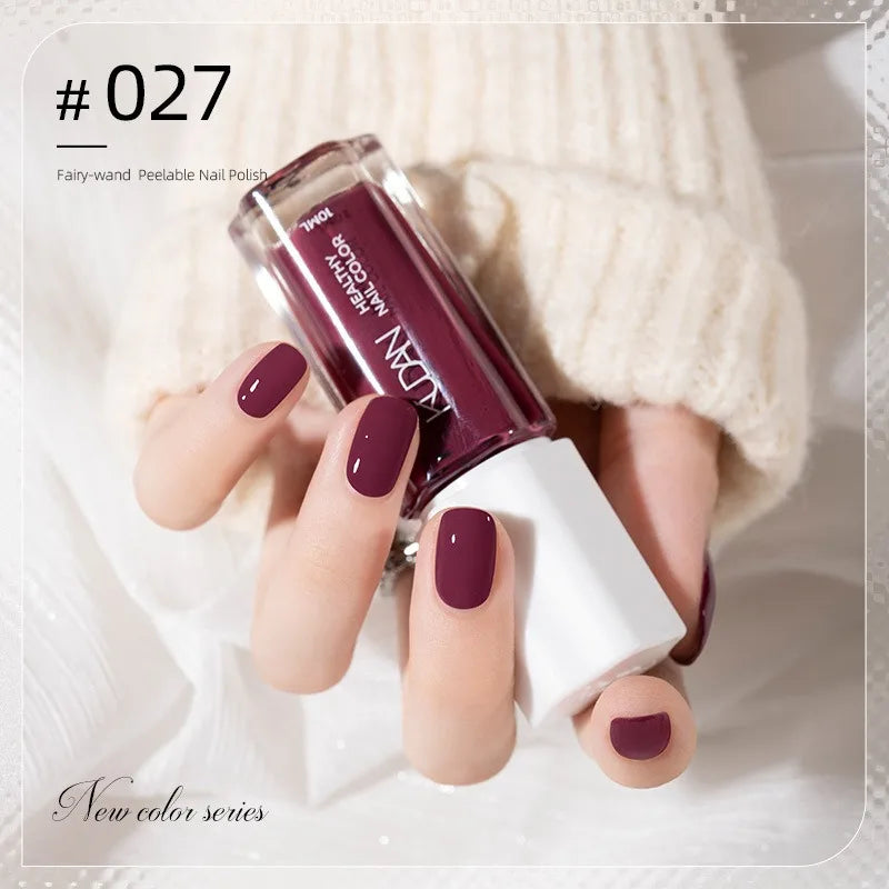 Colorful Water-Base Nail Polish 40 Colors Air Dry Peel Off Nail Art