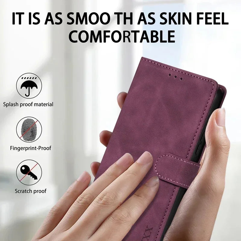 Wallet With Card Slot Flip Leather Samsung Case