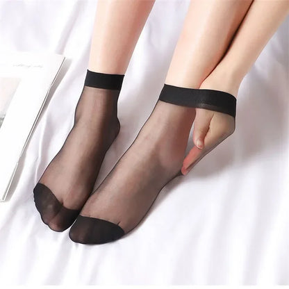 Transparent Nylon Short Ankle Silk Socks