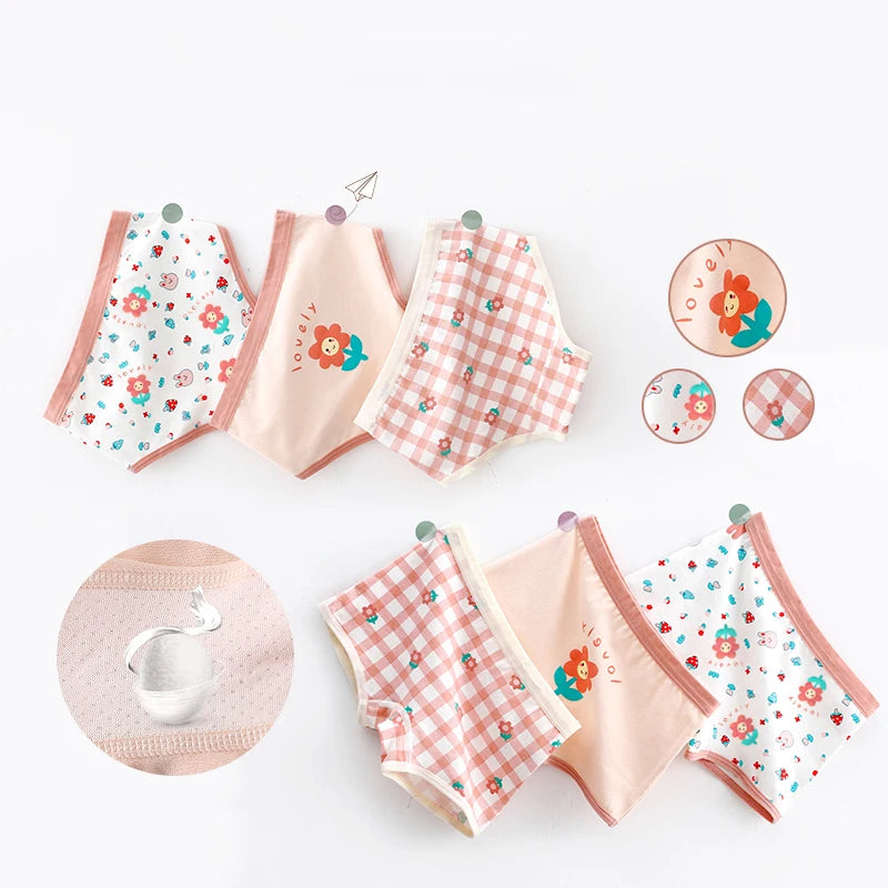 3Pcs/lot Kids 7 Collections Cotton Underwear