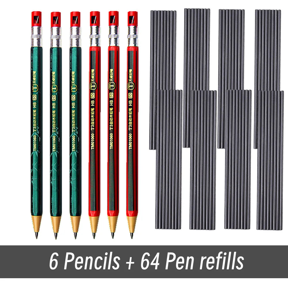 2.0mm Mechanical Pencils Set 2B Automatic Student Pencils