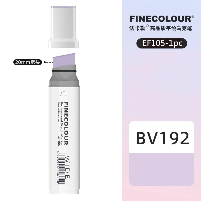 Finecolour 20mm Wide Markers Alcohol Line Sketching Art Markers Pen