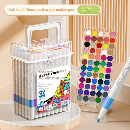 Markers Paper-friendly No Peeling Water-based 80/24 Colors