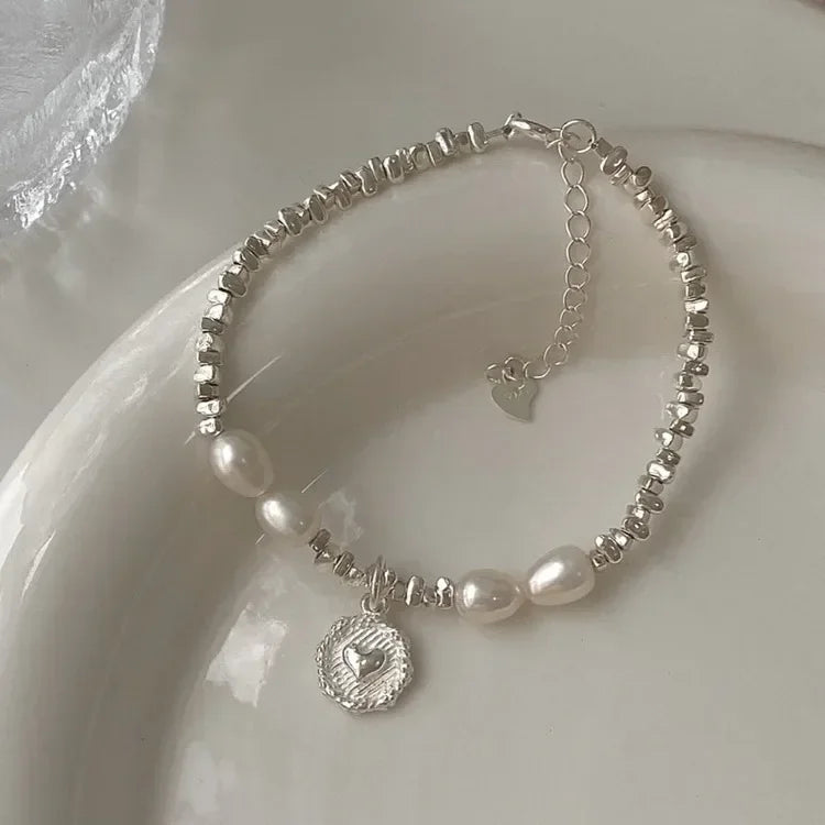 DANA 925 Sterling Silver Bead Ball Bracelets