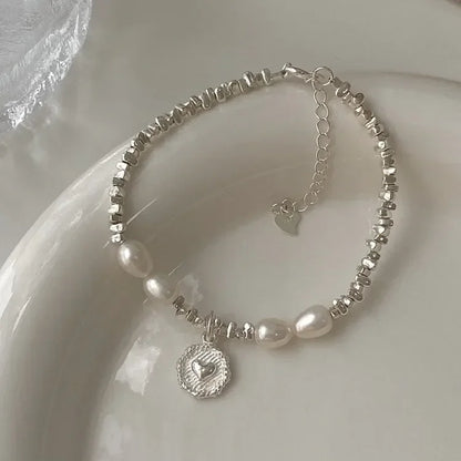 DANA 925 Sterling Silver Bead Ball Bracelets