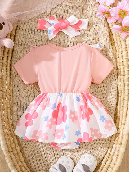 Two-Piece Set of Baby Girl Casual Dresses