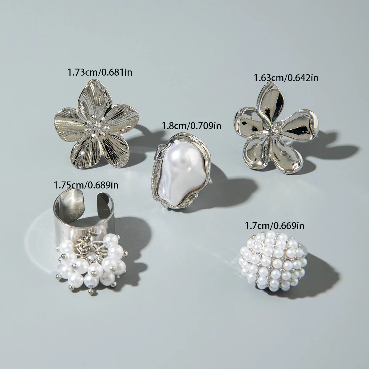 DANA Circle Geometry Opening Joint Rings Set