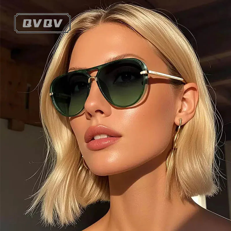 Vintage Metal Arrow Pilot Sunglasses