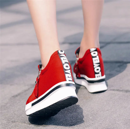 Casual Hidden Heel Canvas Sneaker