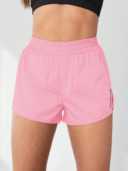 Faux Two-Piece Anti-Exposure Yoga Shorts