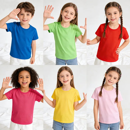 100% Cotton Toddler Baby 1 2 3 4 5 6 7 8 9 10 11 12 13 14 Years  T Shirt