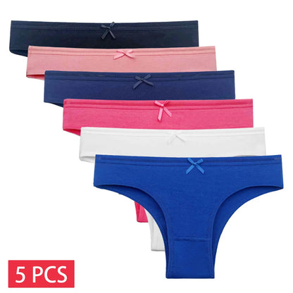 Cotton Briefs 5 PCS/SET Lace Seamless Panties Lingerie